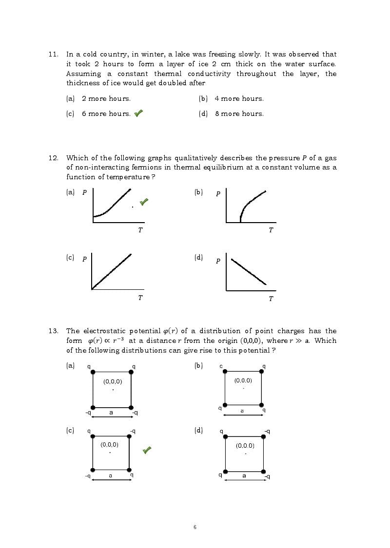 TIFR GS 2015 Question Paper PDF with Answers (7 Papers)