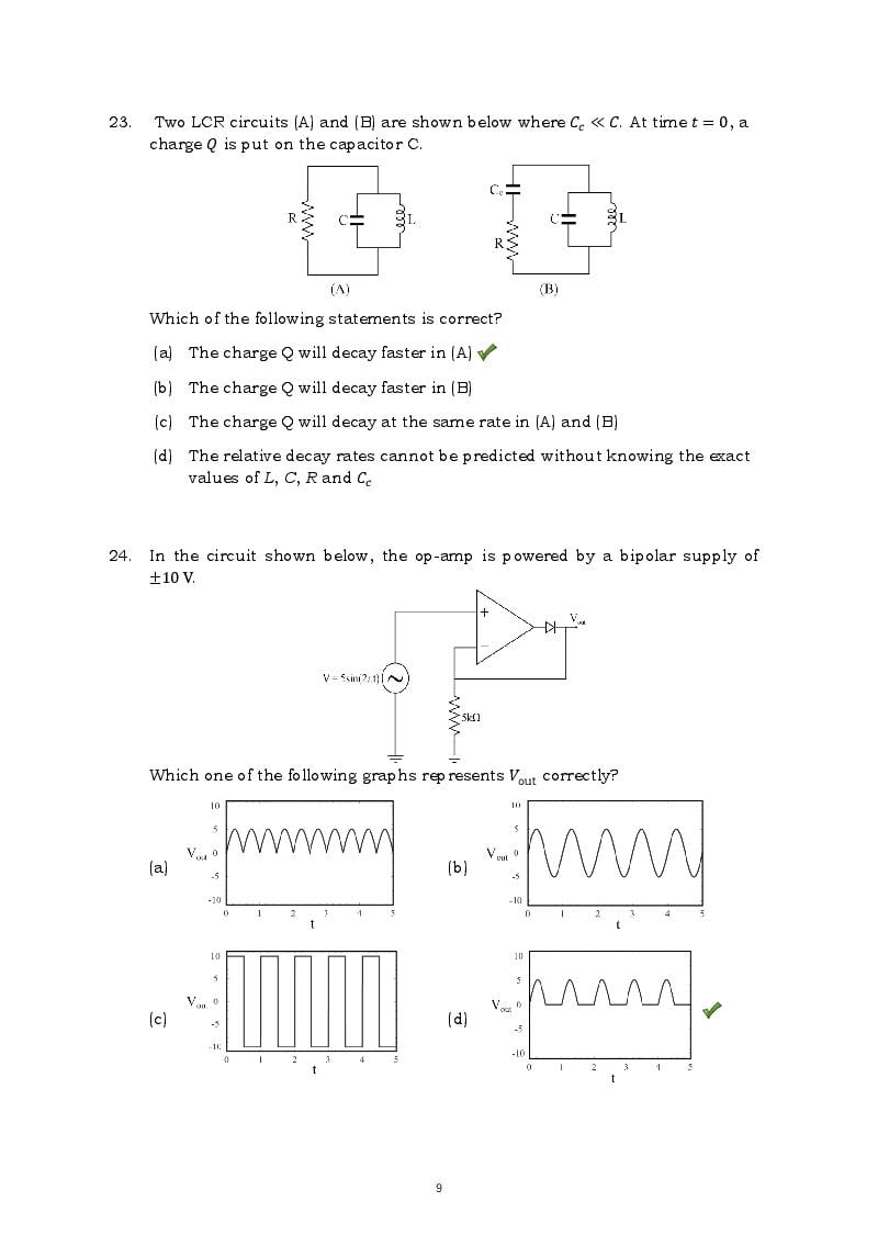 TIFR GS 2015 Question Paper PDF with Answers (7 Papers)