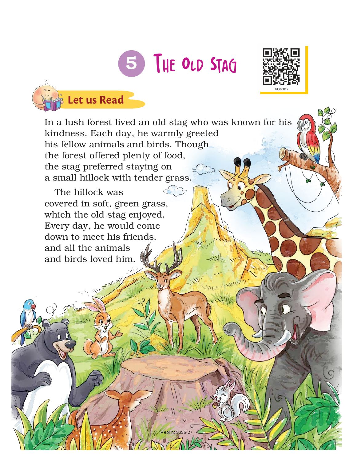 NCERT Book Class 4 English (Santoor) Chapter 5 The Old Stag - Page 1 of 12