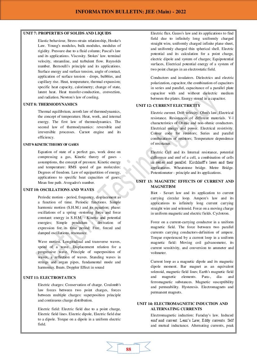 Jee Main Syllabus 2023 Pdf Download Know Weightage Of Physics Chemistry Maths Topics