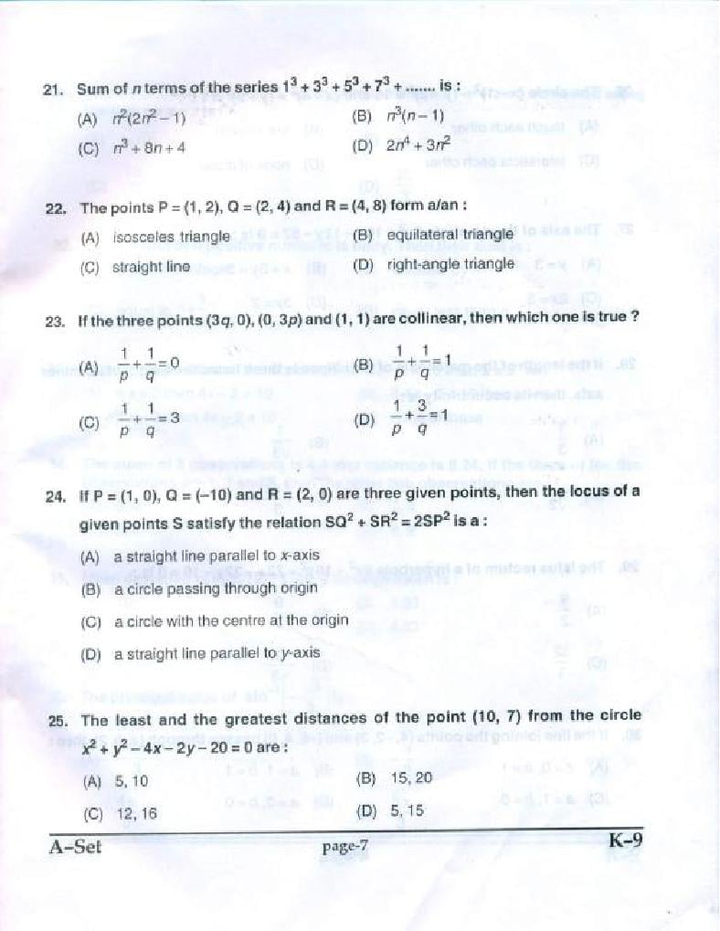 PU CET UG 2017 Question Papers PDF with Answer Key