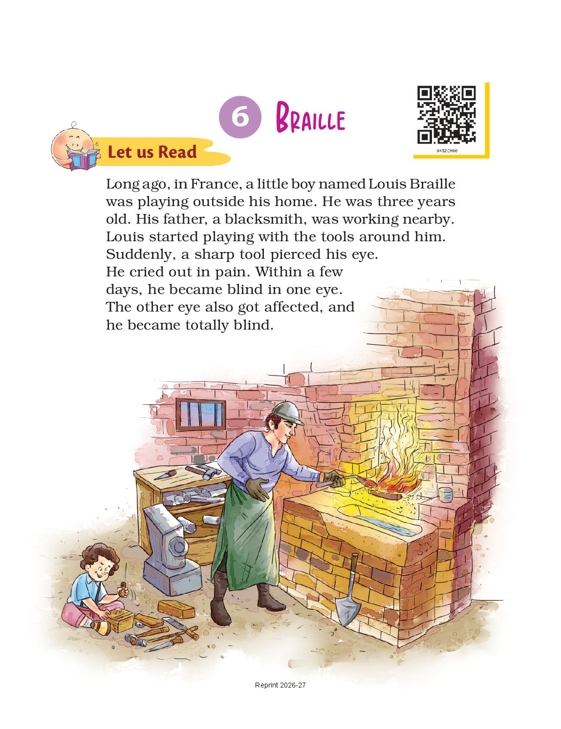 NCERT Book Class 4 English (Santoor) Chapter 6 Braille - Page 1 of 12