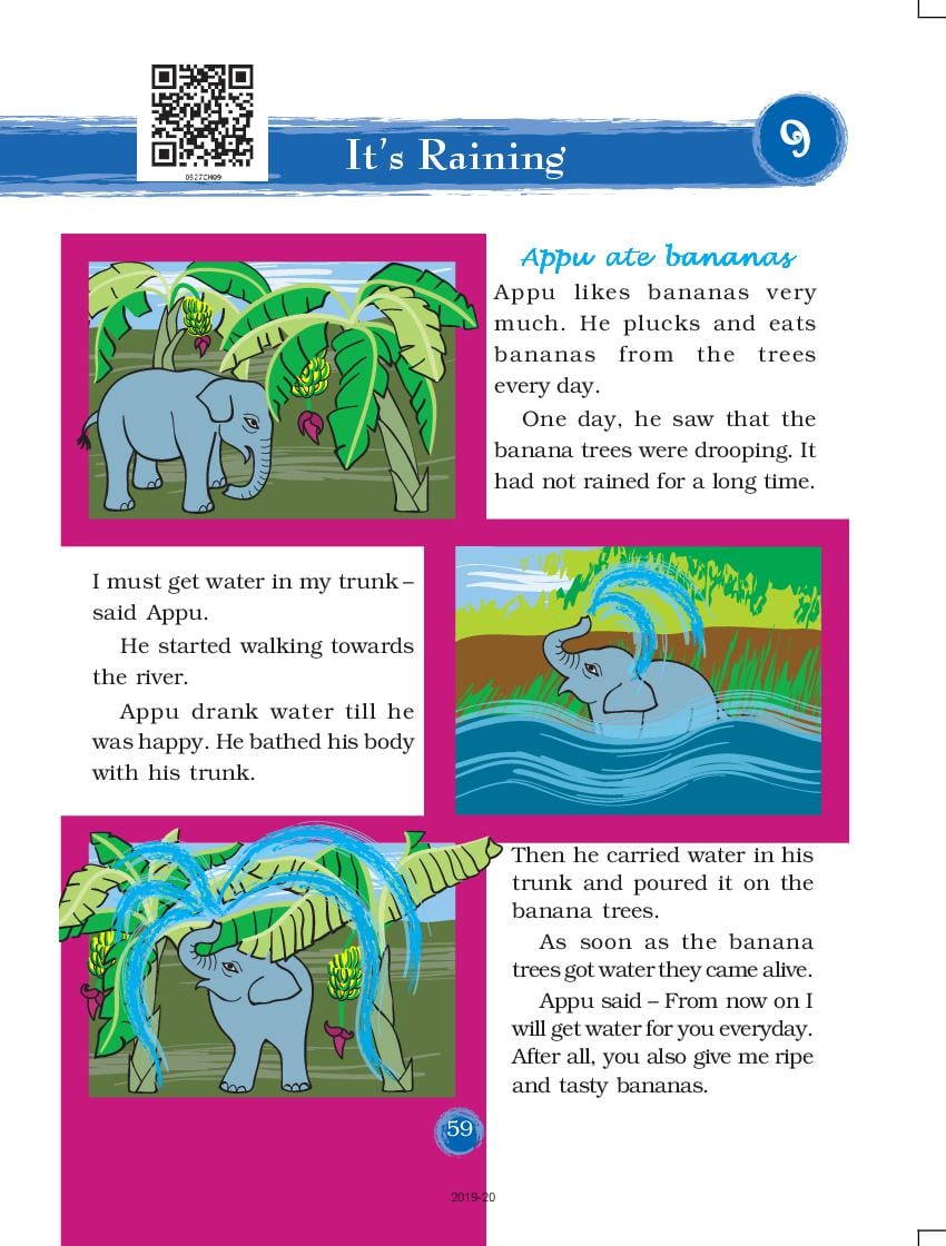 NCERT Book Class 3 EVS Chapter 9 It’s Raining - Page 1