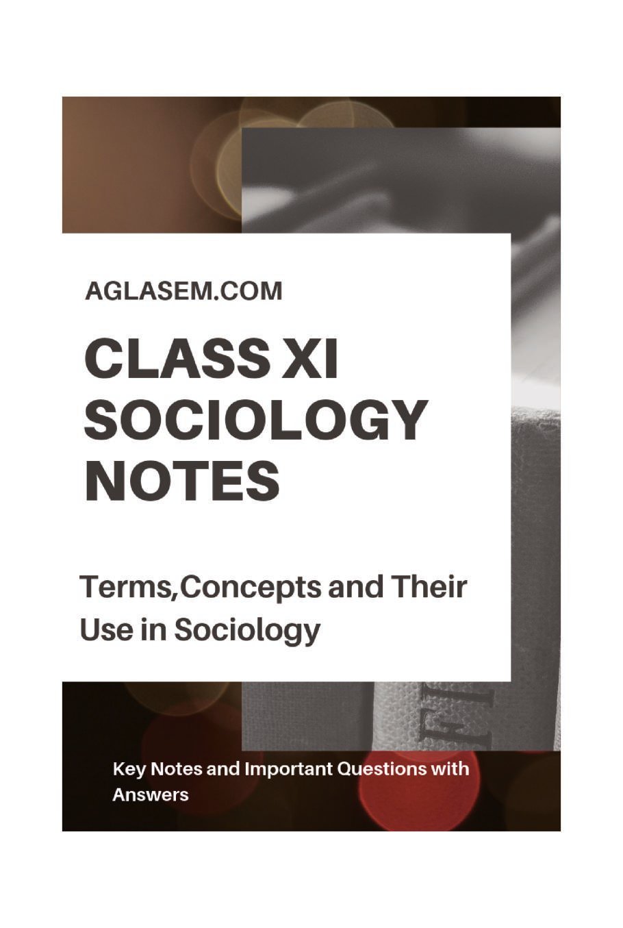 Class 11 Sociology Notes for Terms, Concepts and Their Use in Sociology - Page 1