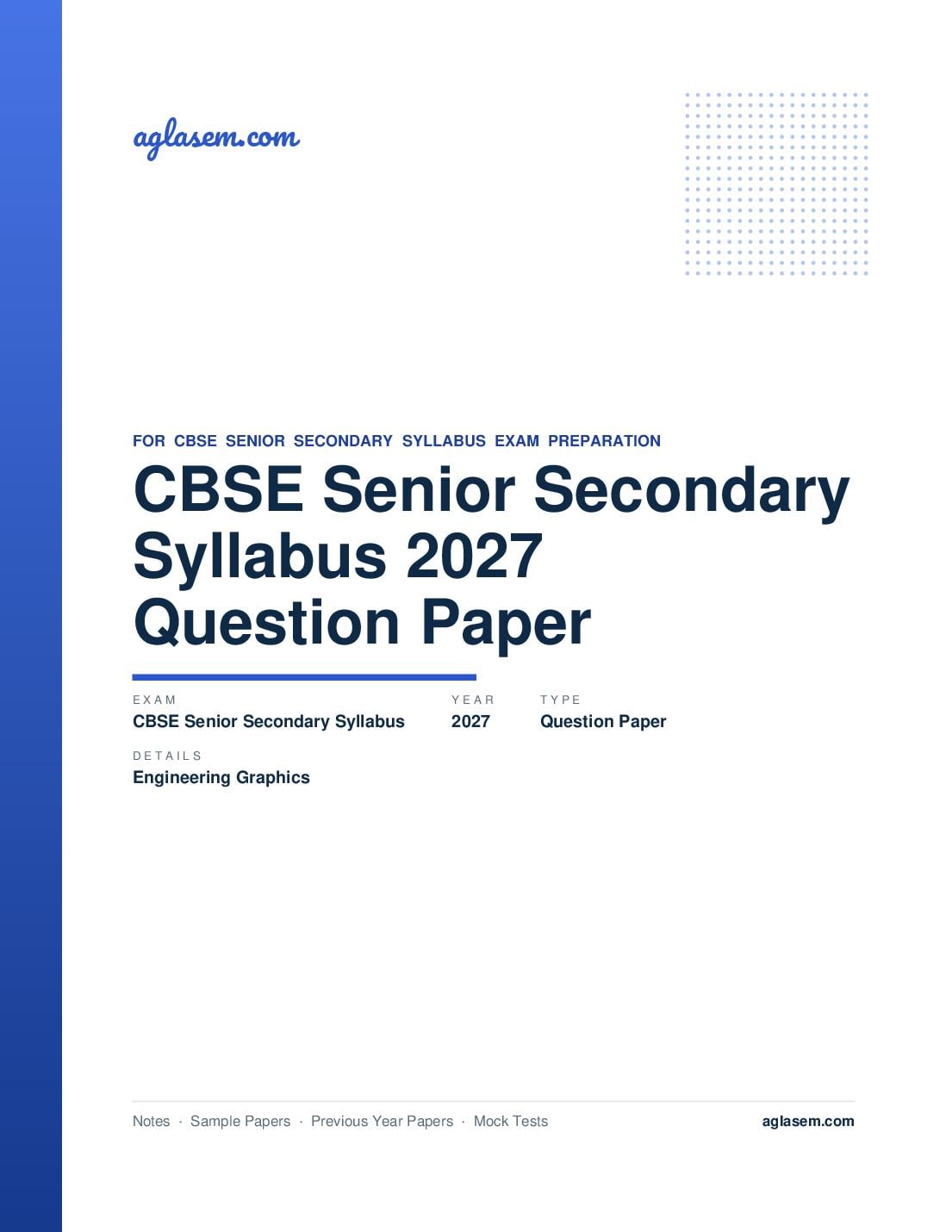 CBSE Senior Secondary Syllabus 2027 Engineering Graphics - Page 1 of 10