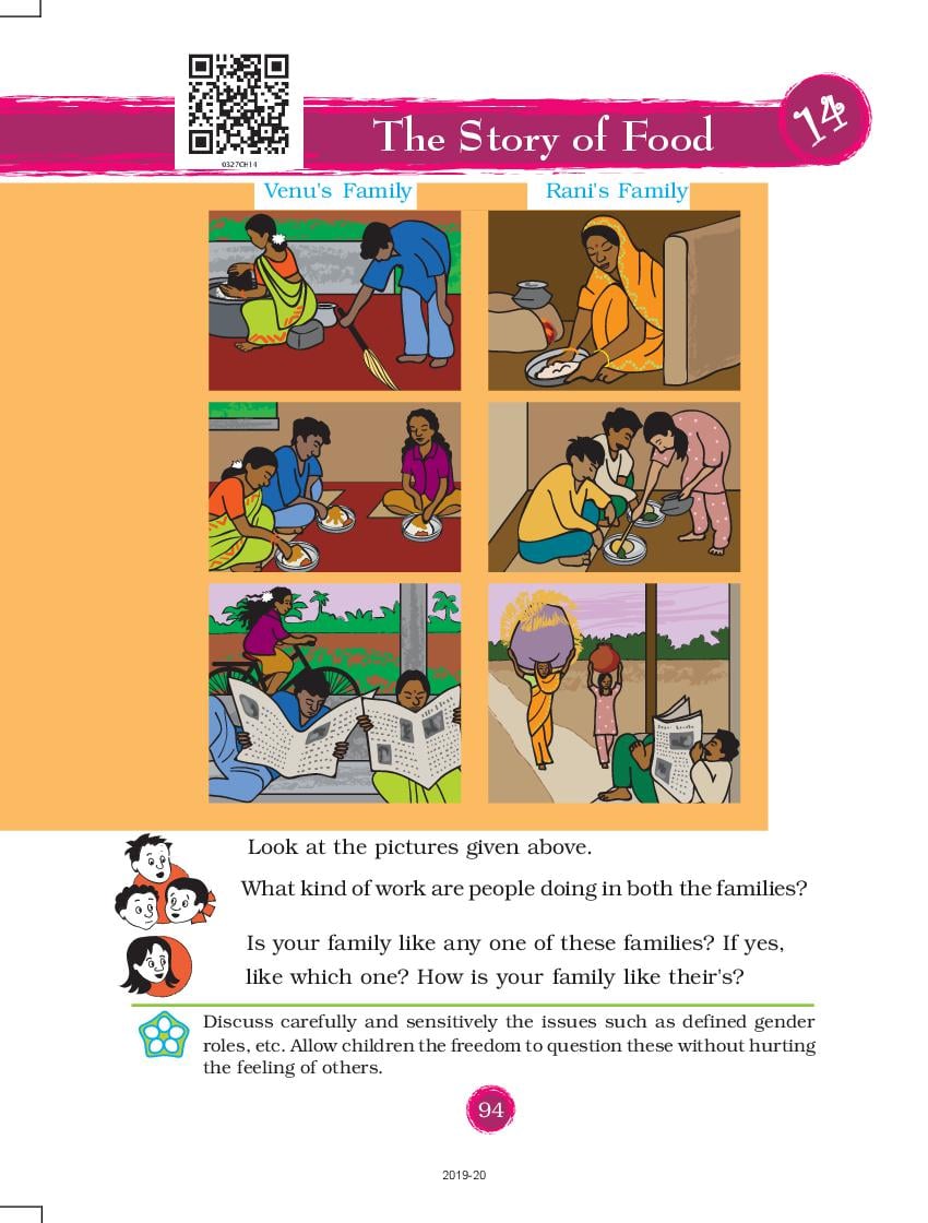 NCERT Book Class 3 EVS Chapter 14 The Story of Food - Page 1