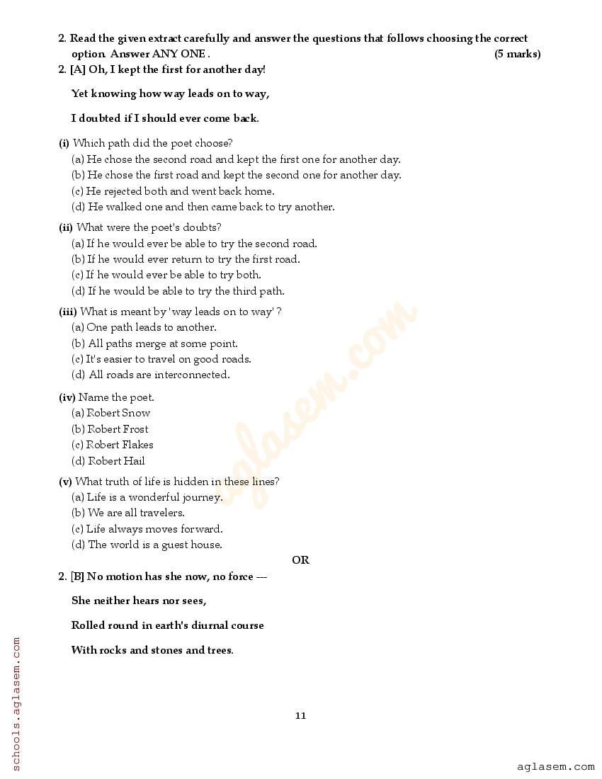 Class 9 English Question Paper 2023 Pdf 9th Annual Exam English Question Paper 7197