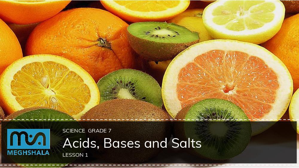 Teaching Material Class 7 Science Acids, Bases and Salts - Page 1
