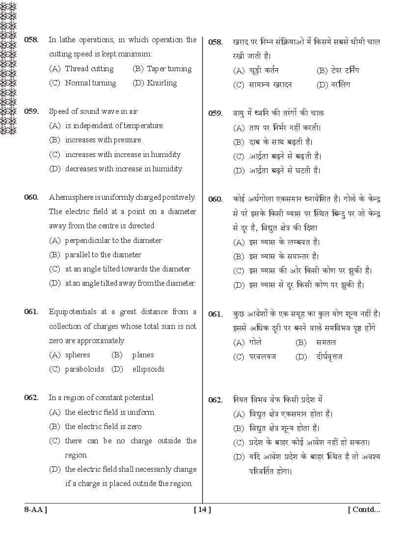 UPSEE Diploma Engineering Lateral Entry Question Papers (2015-2020)
