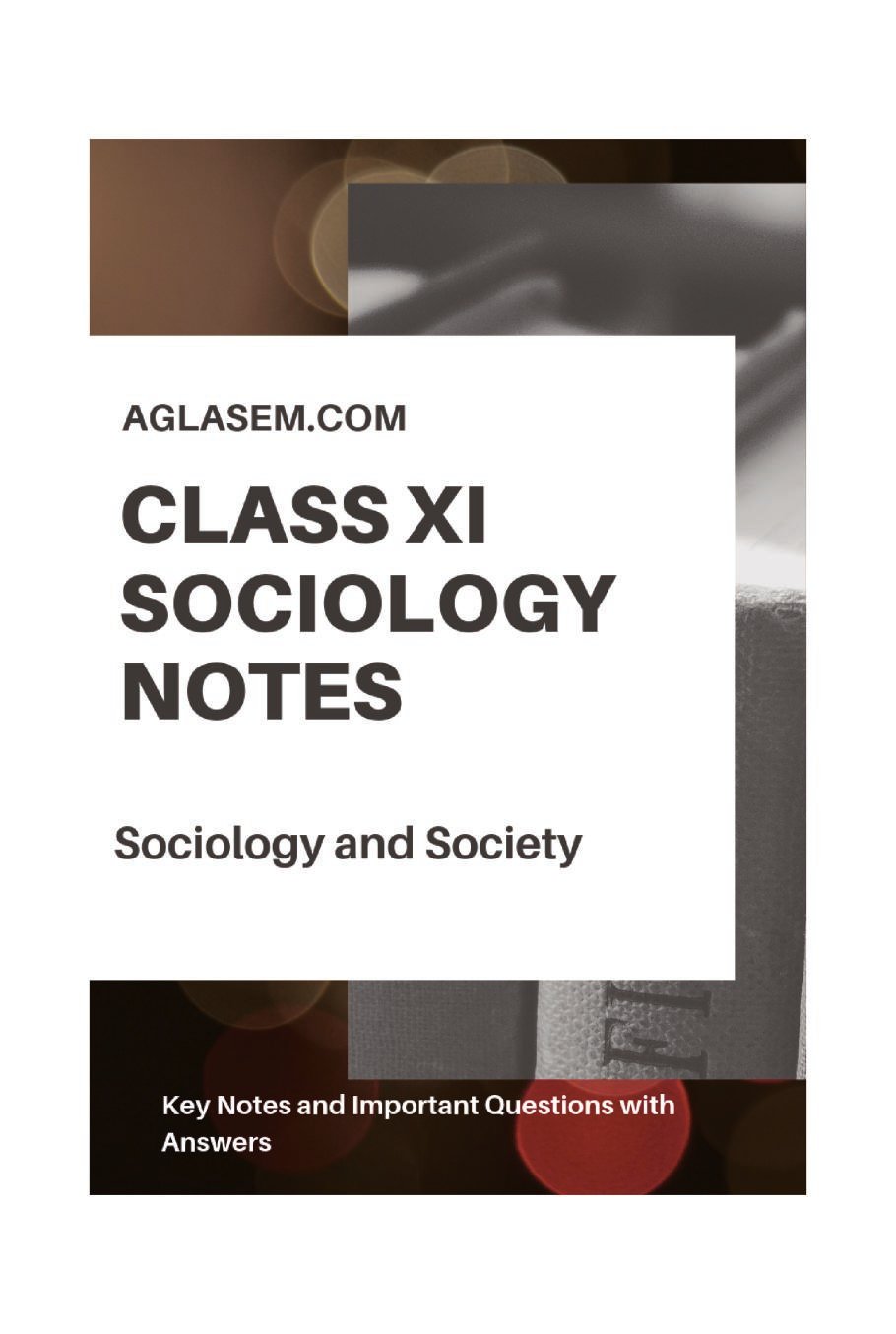 Class 11 Sociology Notes for Sociology and Society - Page 1