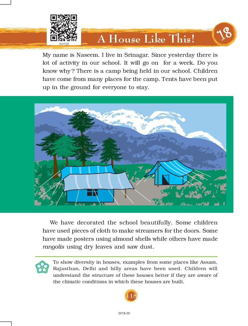 NCERT Book Class 3 EVS Chapter 18 A House Like This - Page 1