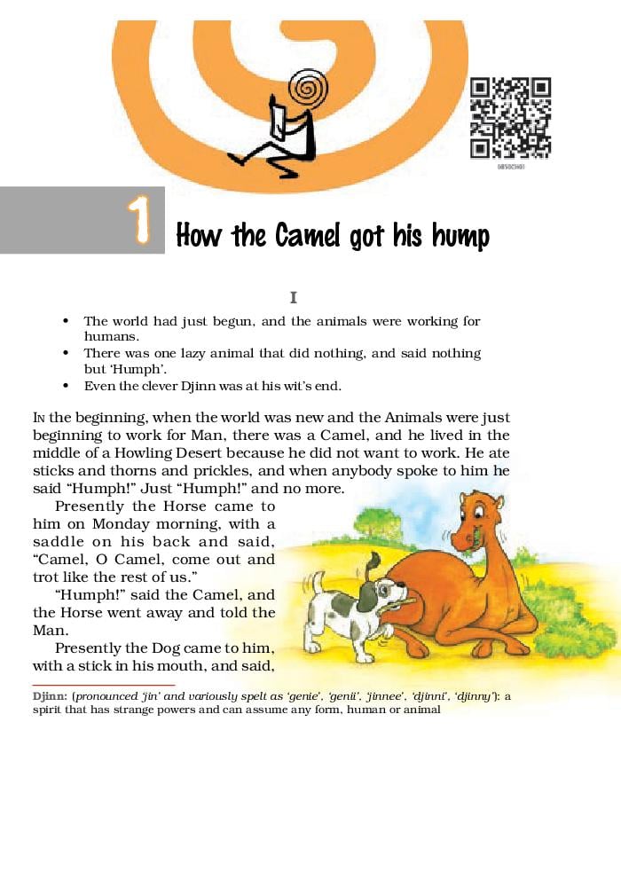NCERT Book Class 8 English (It So Happened) Chapter 1 How the camel got his hump - Page 1