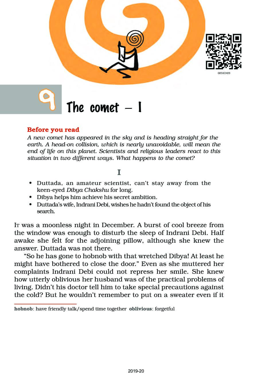 NCERT Book Class 8 English (It So Happened) Chapter 9 The comet — I - Page 1