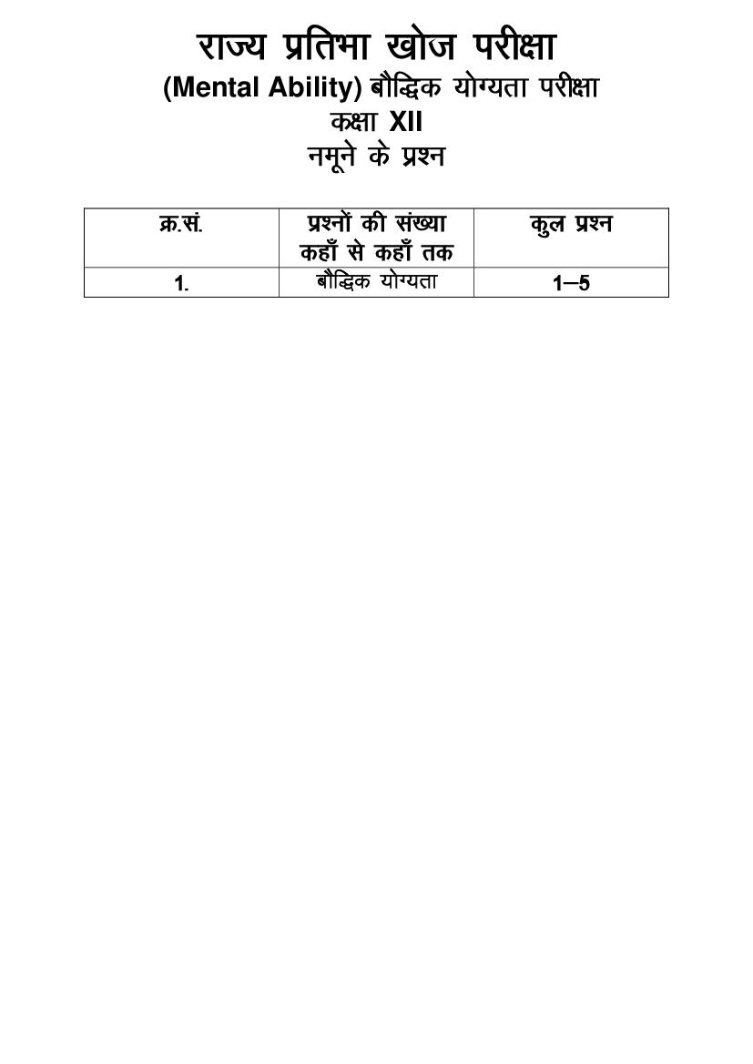 STSE Sample Papers class 12 - Page 1 of 15