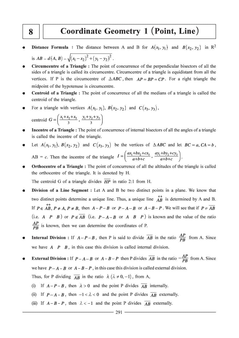 JEE Mathematics Question Bank - Co-ordinate Geometry 1 - Page 1