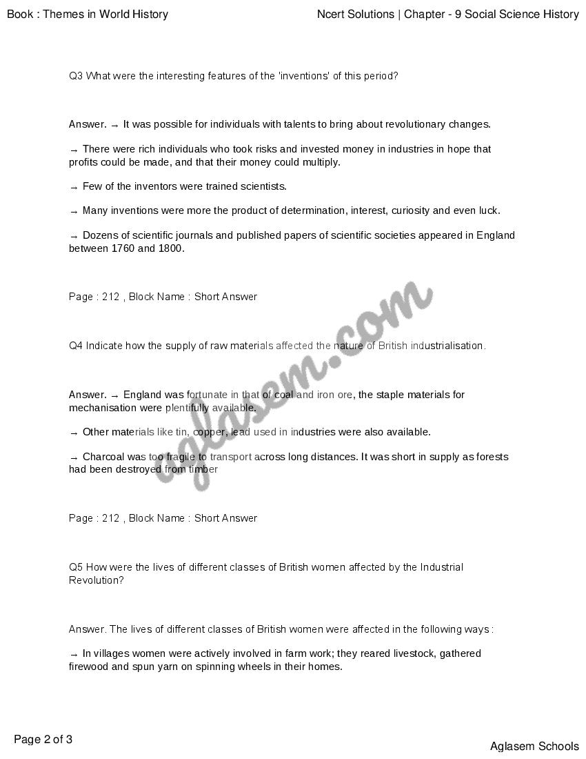 ncert-solutions-for-class-11-history-chapter-the-industrial-revolution