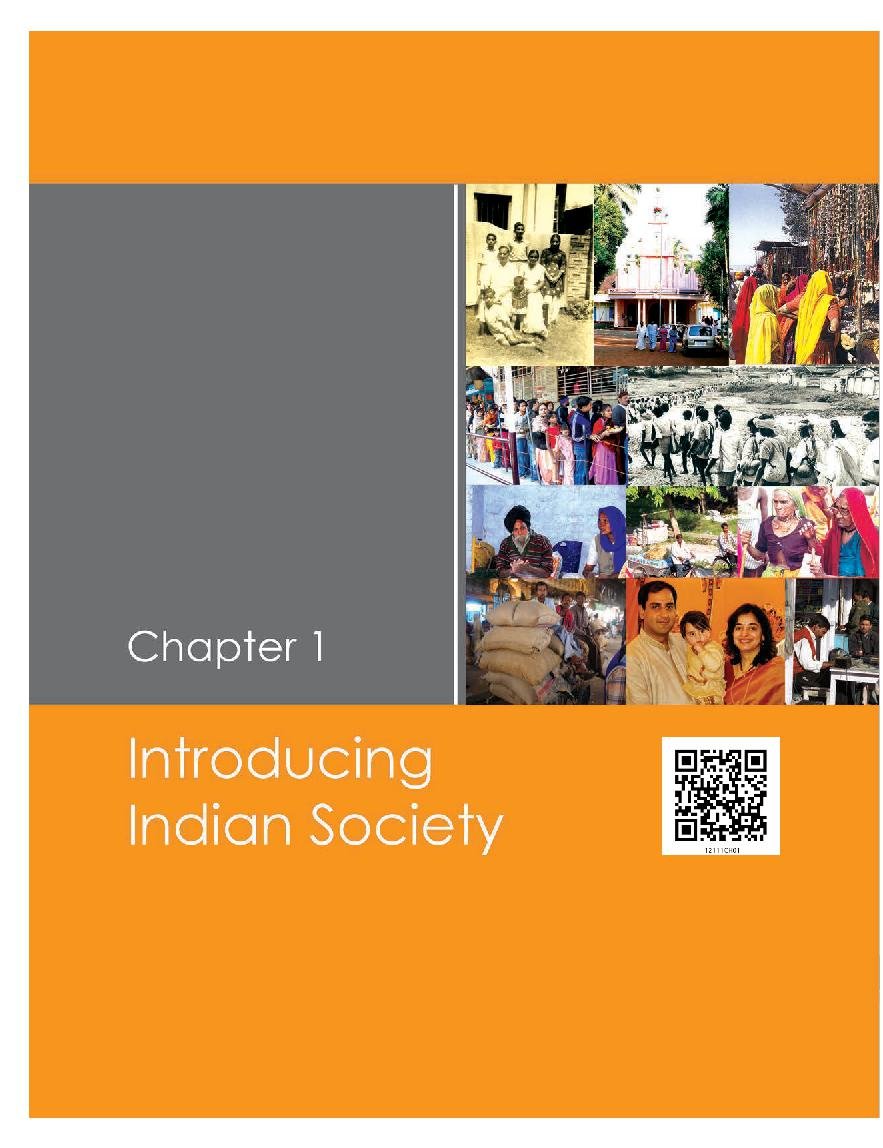 NCERT Book Class 12 Sociology (Indian Society) Chapter 1 Introducing Indian Society - Page 1
