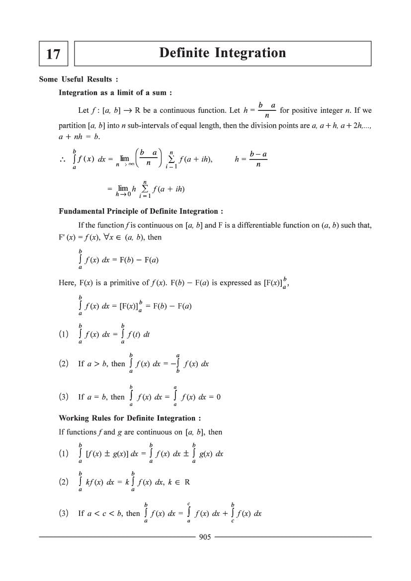 JEE Mathematics Question Bank - Definite Integration - Page 1