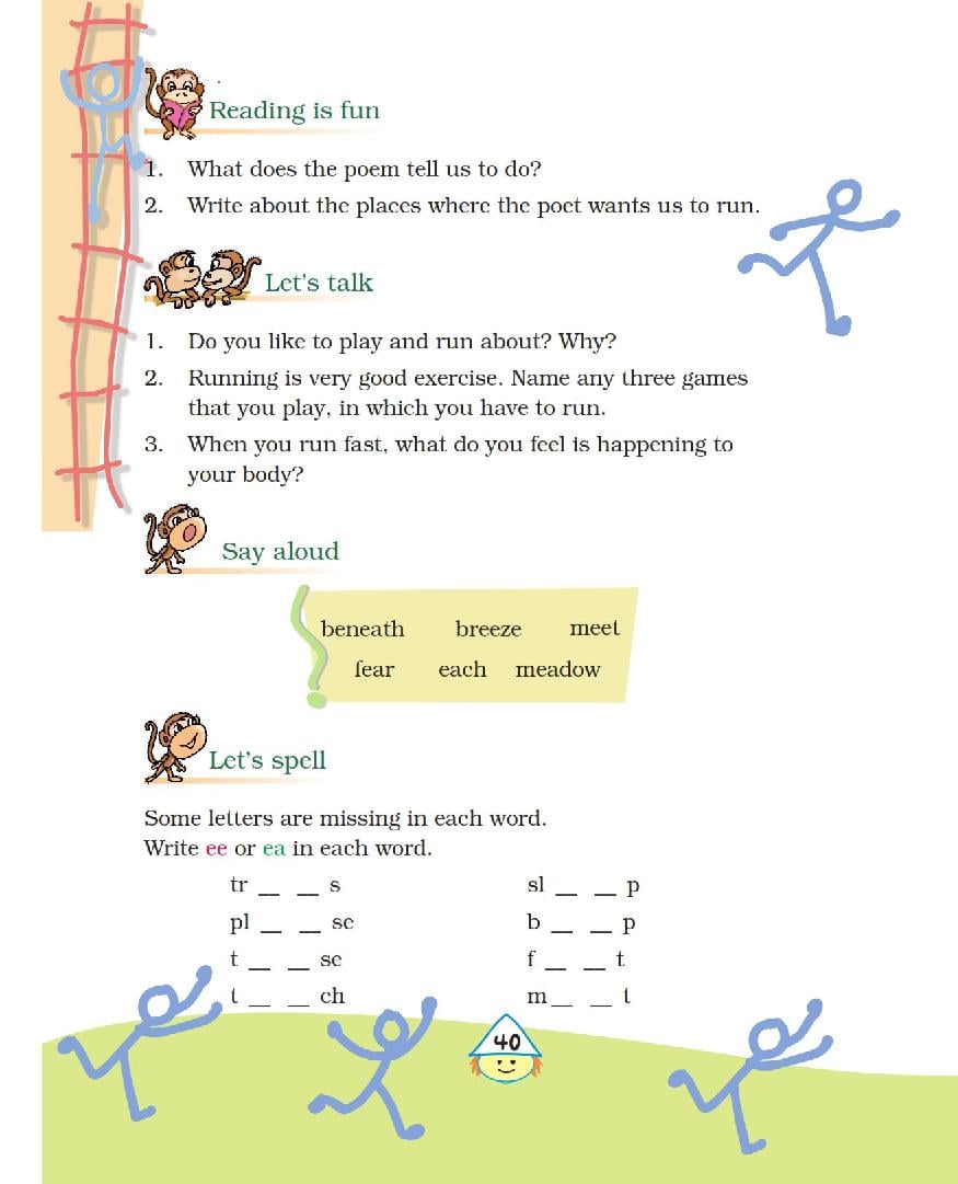 NCERT Book Class 4 English Marigold Unit 3 Nasruddin s Aim Run 