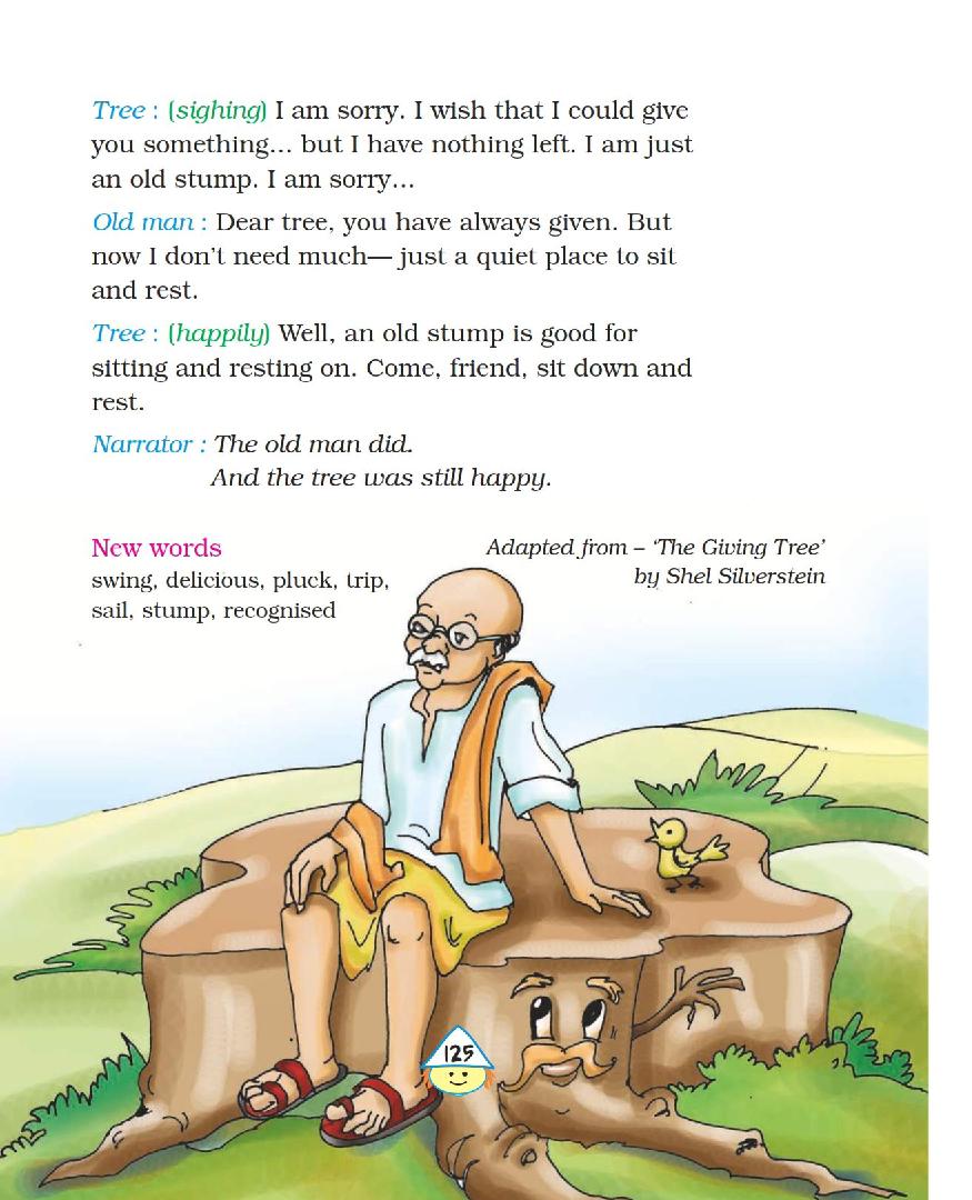 NCERT Book Class 4 English Marigold Unit 7 The Giving Tree A Watering Rhyme The Donkey