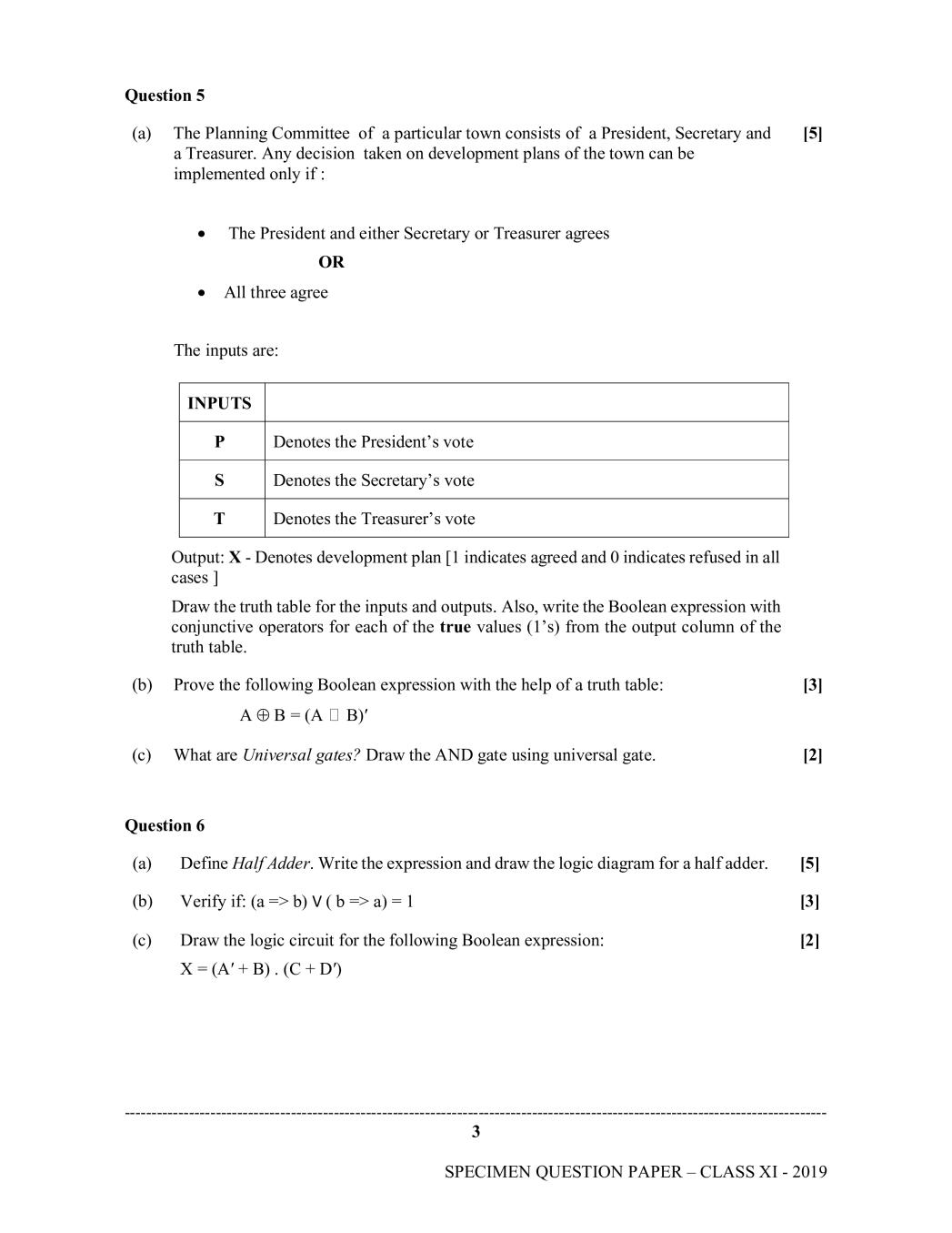 gre sample paper for computer science