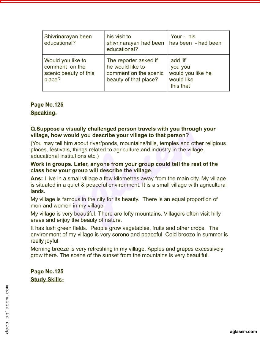 class 9 english lesson 4 exercise 7