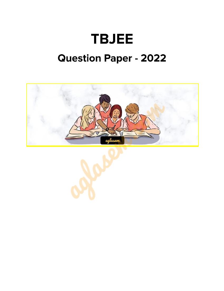 TBJEE 2022 Question Paper - Page 1