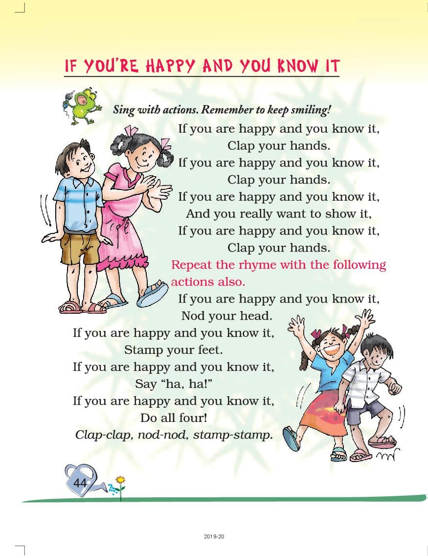 NCERT Book Class 2 English Marigold Chapter 3 A Smile