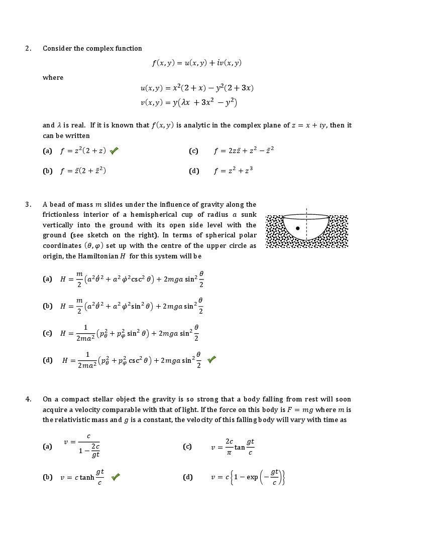TIFR GS 2019 Question Paper PDF (Physics PhD, I-PhD and 5 More)