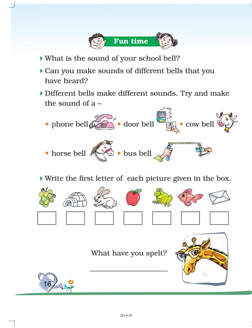 NCERT Book Class 2 English Marigold Chapter 1 First Day At School