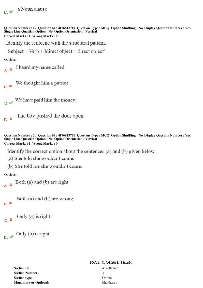 TS DEECET 2019 Question Paper PDF with Answer Key (4 Mediums)