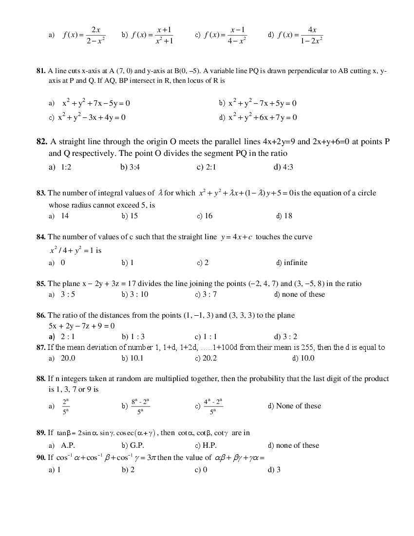 LPUNEST 2019 Question Paper PDF (B.Tech, Free Download)