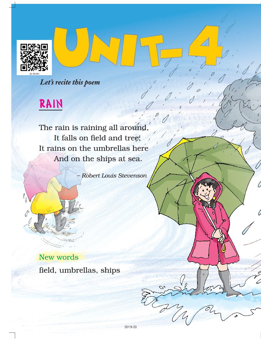 NCERT Book Class 2 English (Marigold) Unit 4 Rain; Storm in the Garden - Page 1