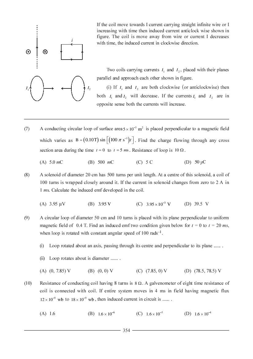 JEE NEET Physics Question Bank for Electromagnetic Induction and ...