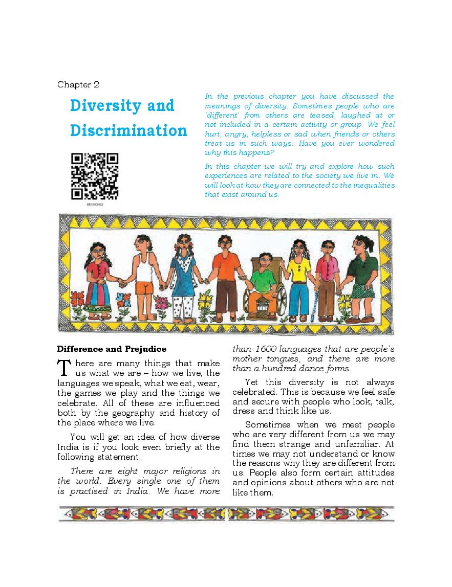 Ncert Book Class 6 Social Science Civics Chapter 2 Diversity And