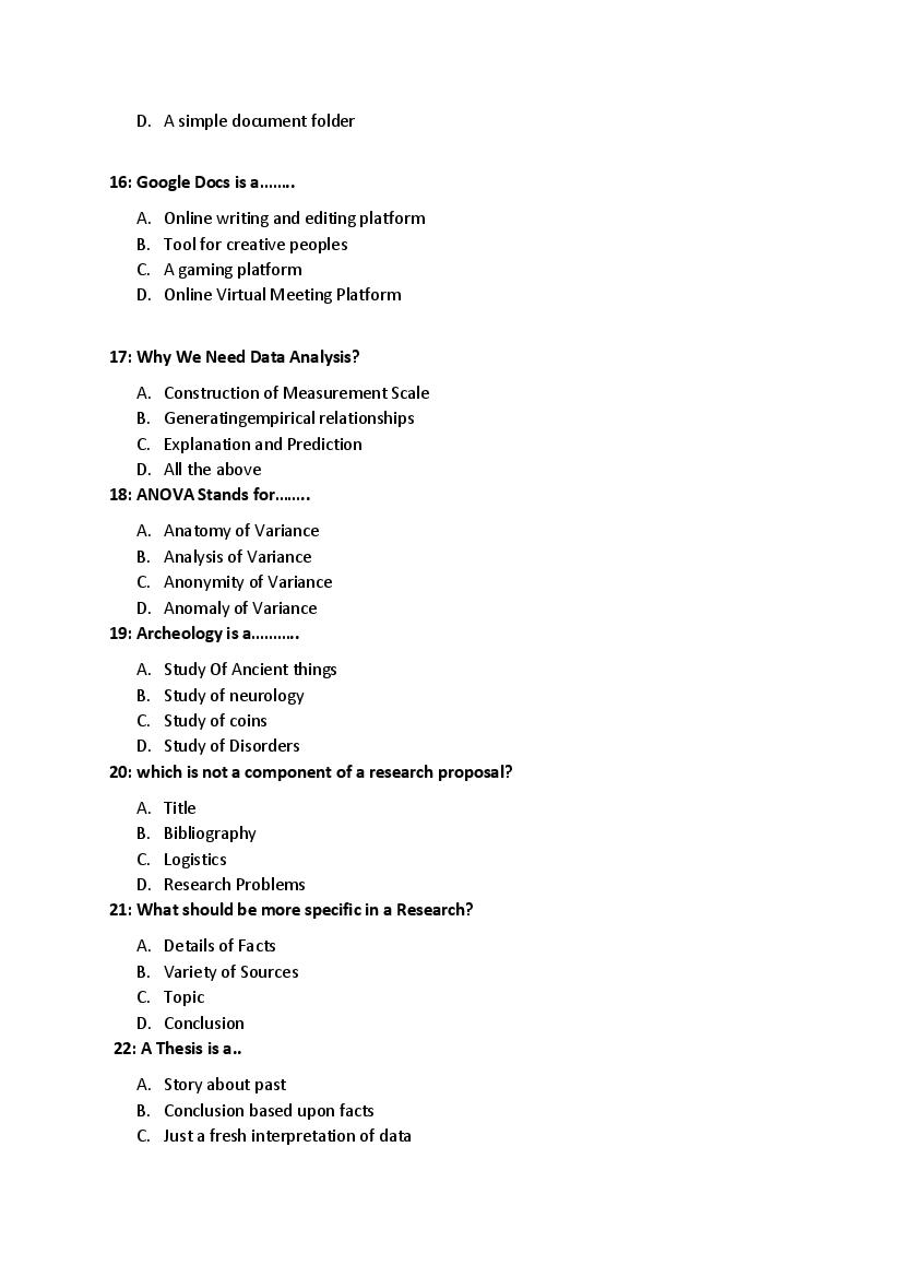 PU M.Phil./Ph.D. 2020 Question Paper PDF (8 Faculty Papers + Key)
