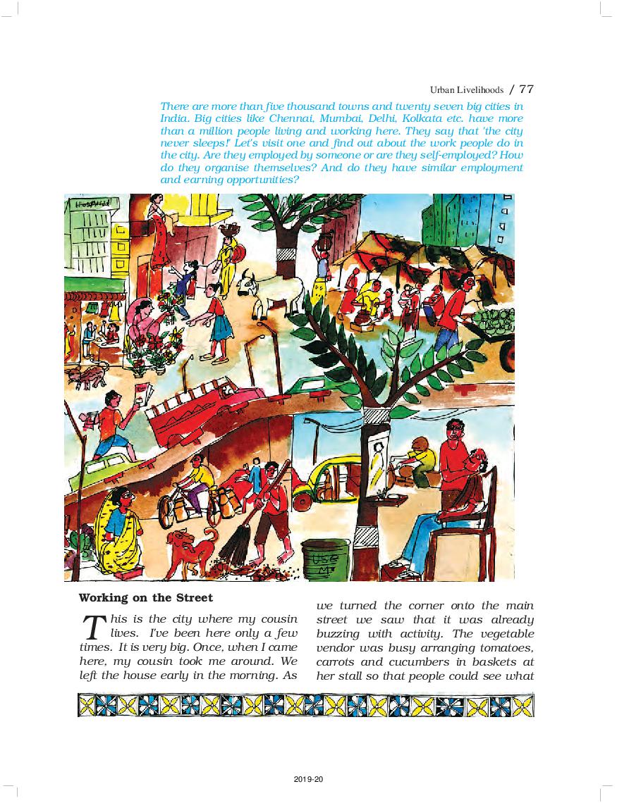 NCERT Book Class 6 Civics Chapter 9 Urban Livelihoods