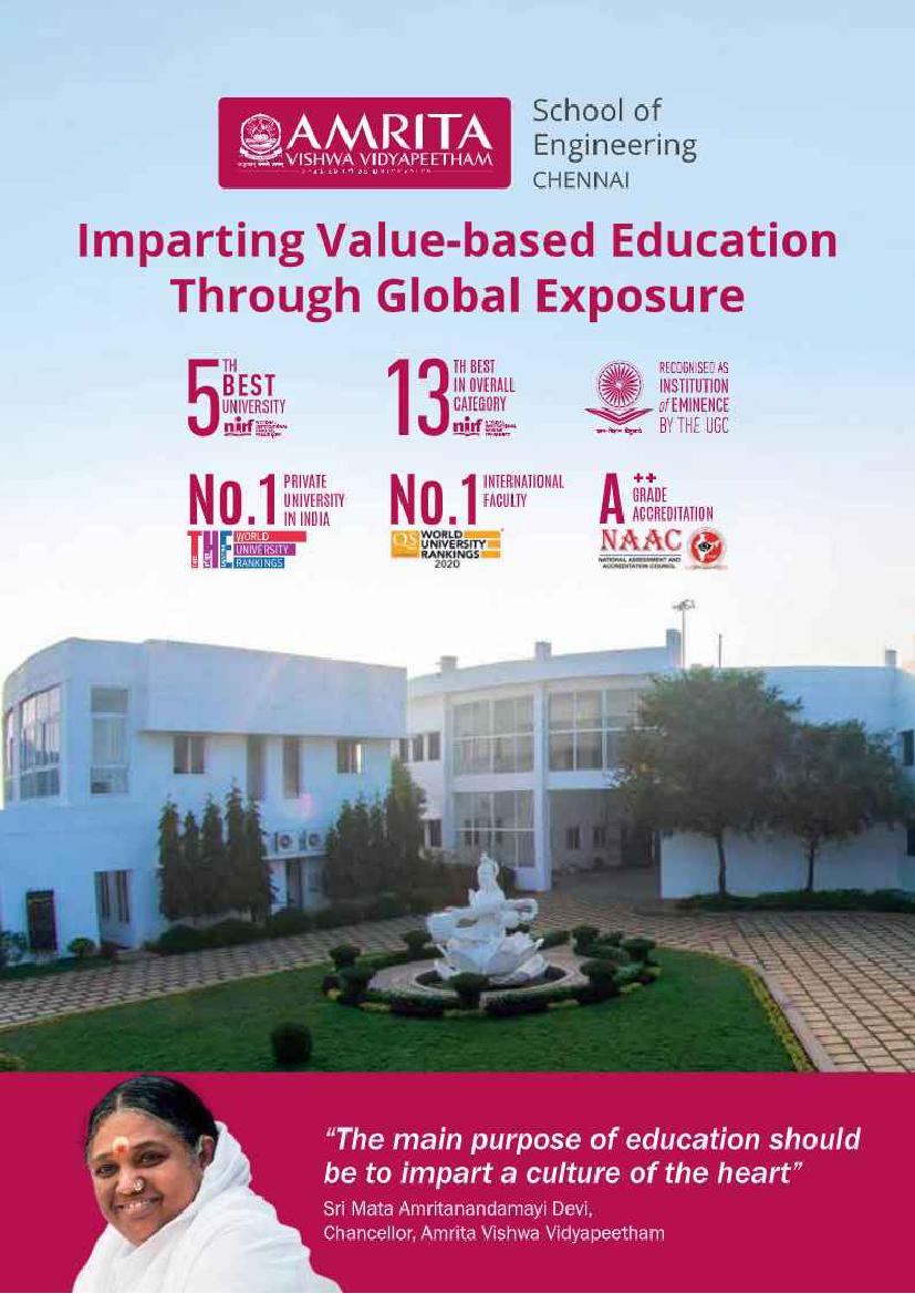 AEEE 2022 Brochure for Amrita Chennai Campus - Page 1