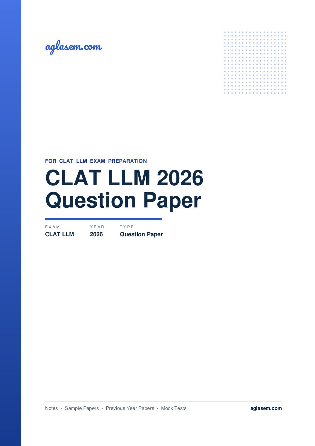 CLAT LLM 2026 Question Paper - Page 1 of 193