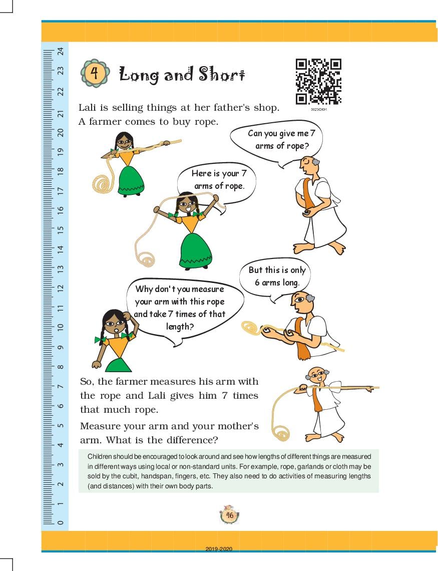 NCERT Book Class 3 Maths Chapter 4 Long And Short - Page 1