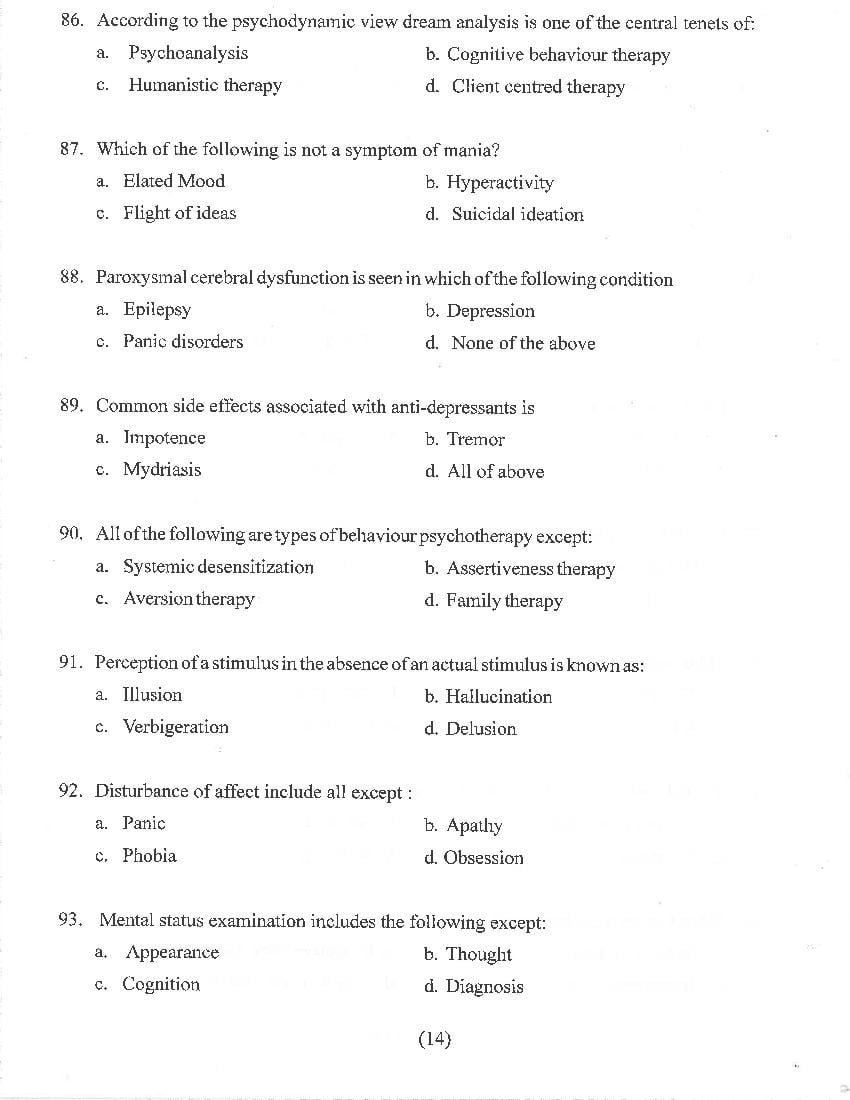 HP M.Sc Nursing 2021 Question Paper PDF with Answer Key