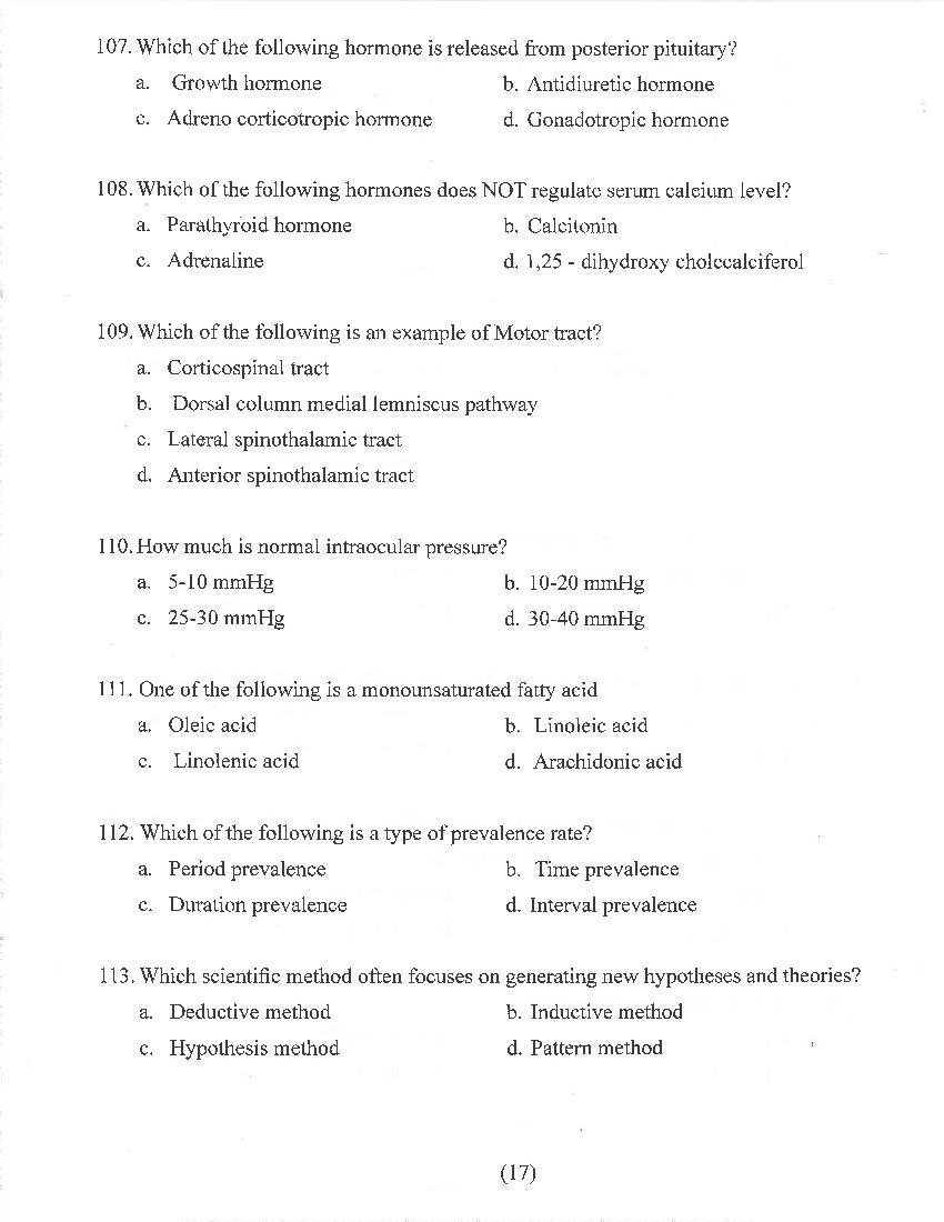 HP M.Sc Nursing 2021 Question Paper PDF with Answer Key