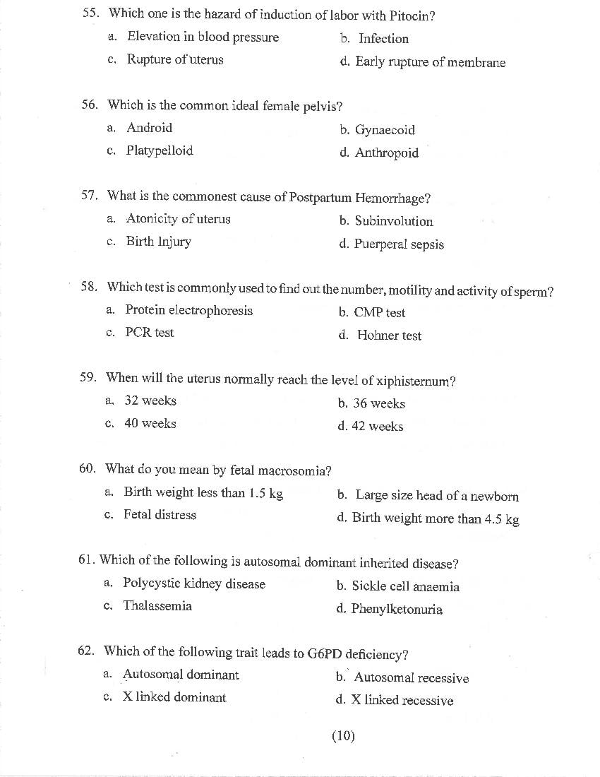 HP M.Sc Nursing 2021 Question Paper PDF with Answer Key