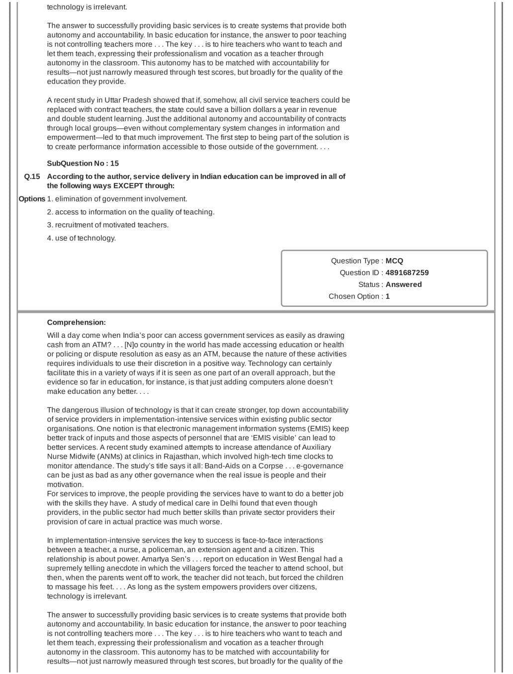 CAT 2018 Question Paper PDF with Answer Key (Slot 1 and 2)