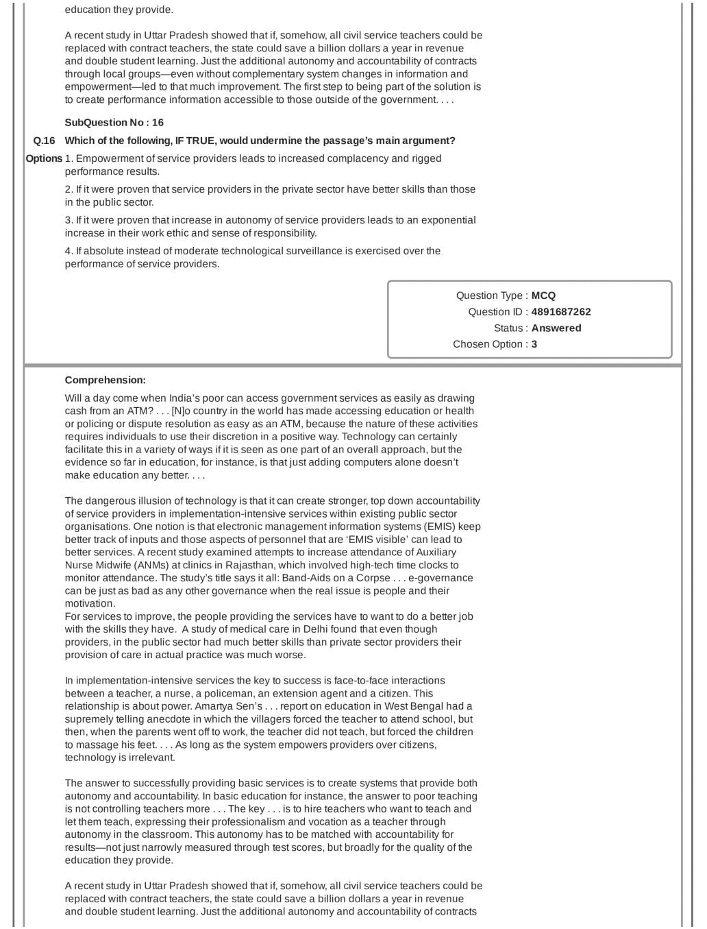 CAT 2018 Question Paper PDF with Answer Key (Slot 1 and 2)