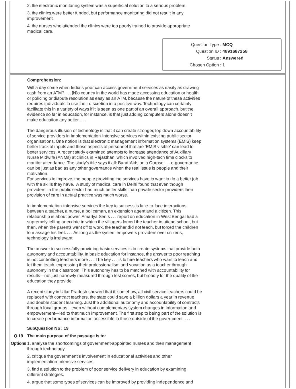CAT 2018 Question Paper PDF with Answer Key (Slot 1 and 2)