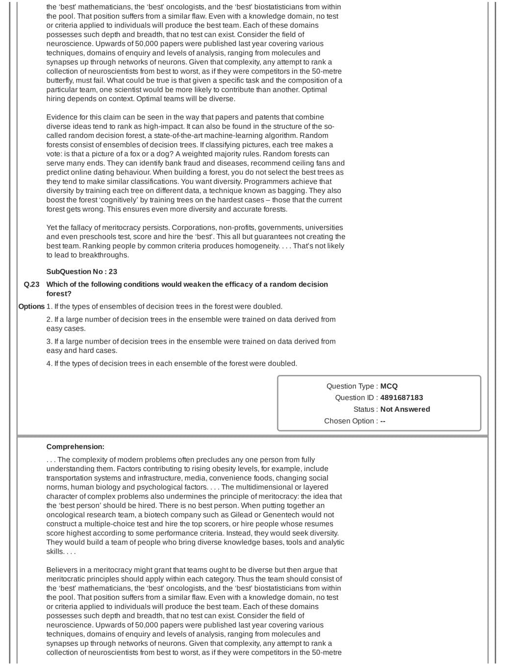 CAT 2018 Question Paper PDF with Answer Key (Slot 1 and 2)