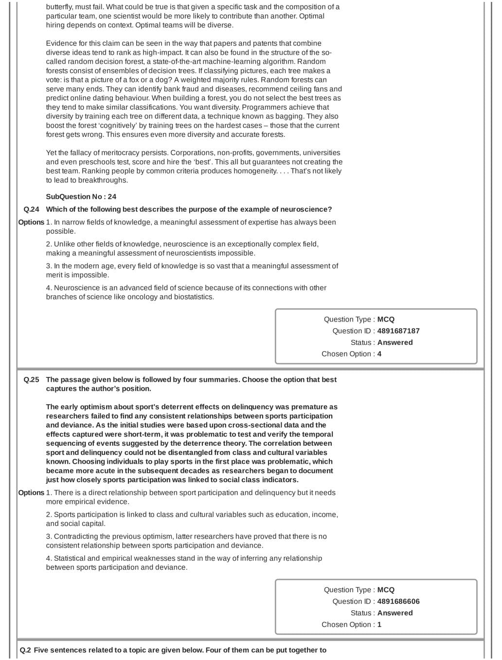 CAT 2018 Question Paper PDF with Answer Key (Slot 1 and 2)