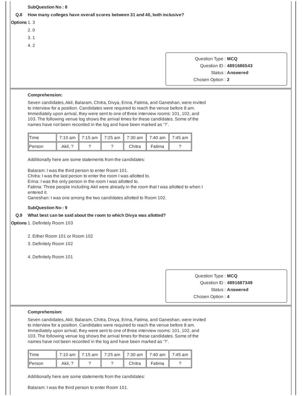 CAT 2018 Question Paper PDF with Answer Key (Slot 1 and 2)