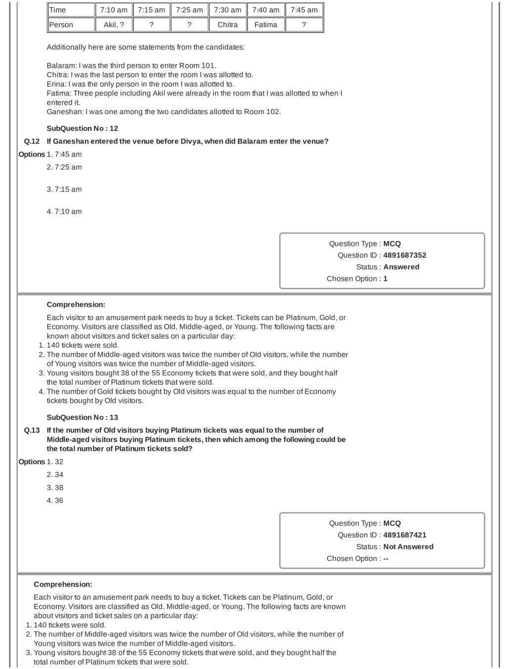 CAT 2018 Question Paper PDF with Answer Key (Slot 1 and 2)